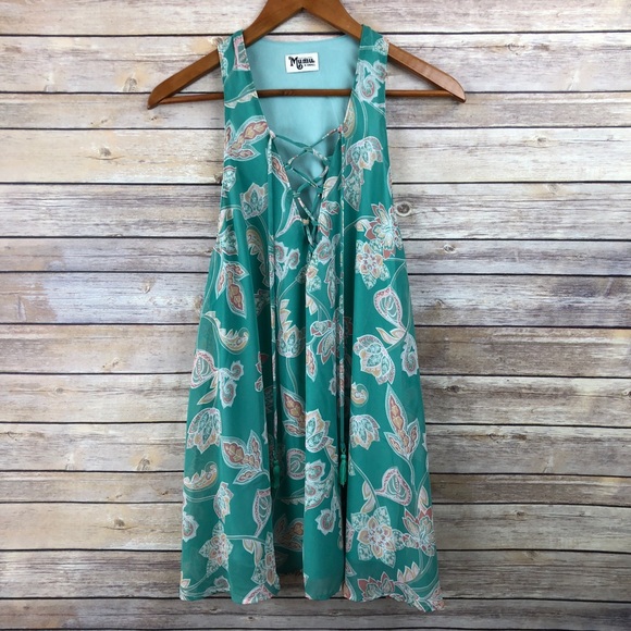 Show Me Your Mumu Rancho Mirage Lace Up Dress XS - Picture 2 of 8